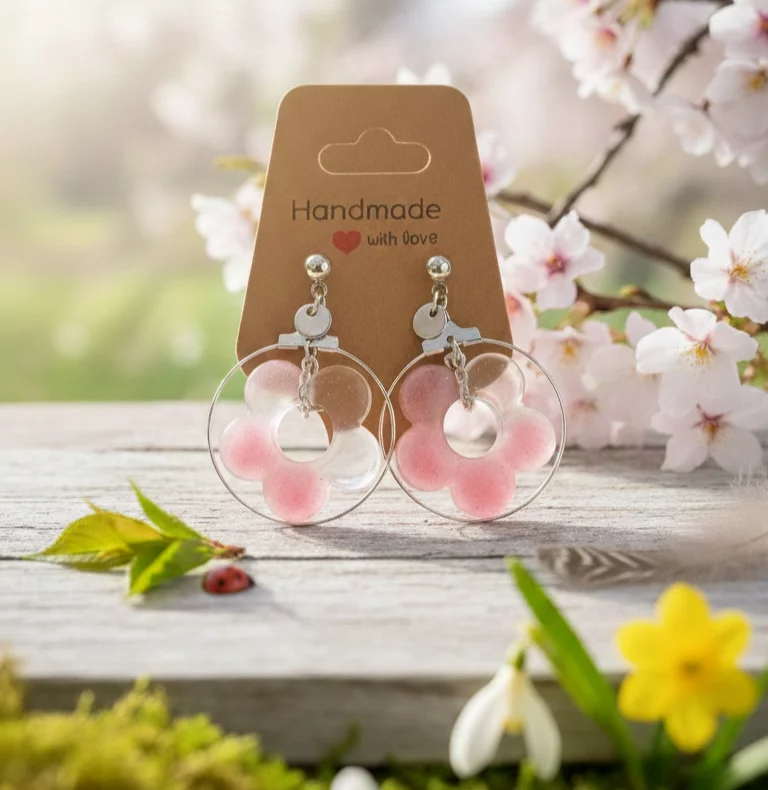 Boucles d'Oreilles "Éclosion Pastel"